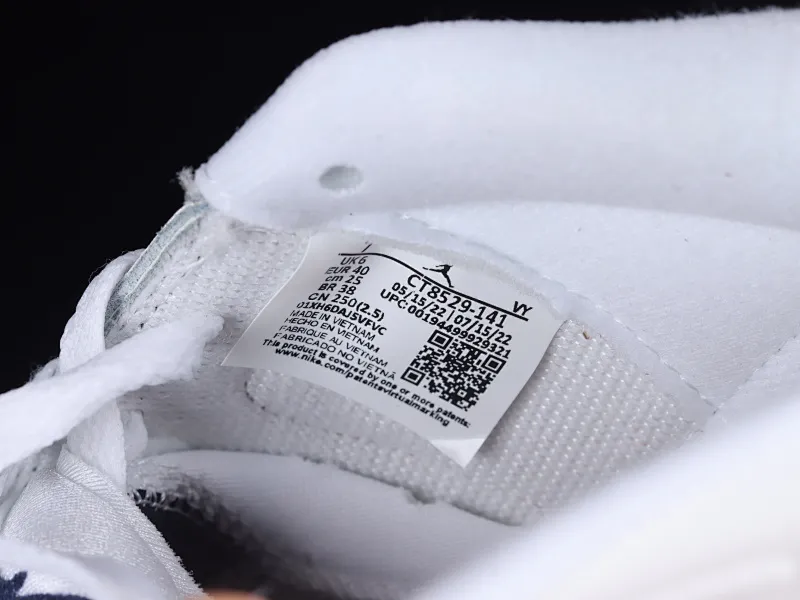 All categories Air Jordan Jordan series basketball shoes Air Jordan 6 Air Jordan 6 Retro "Midnight Navy" AJ6 Joe 6 white and navy low-top basketball shoes CT8529-141
